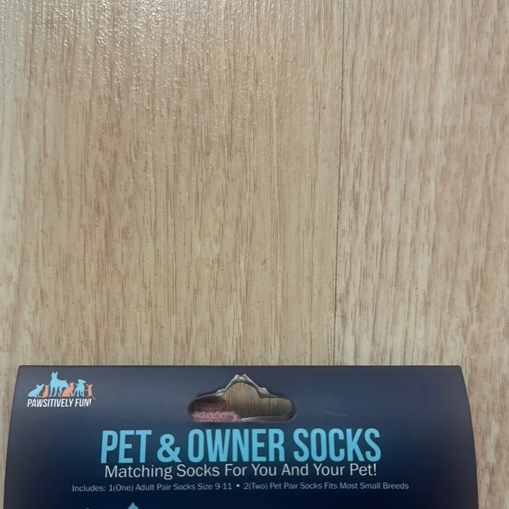Pawsitively Fun Pink and Gray Cat and Adult Socks